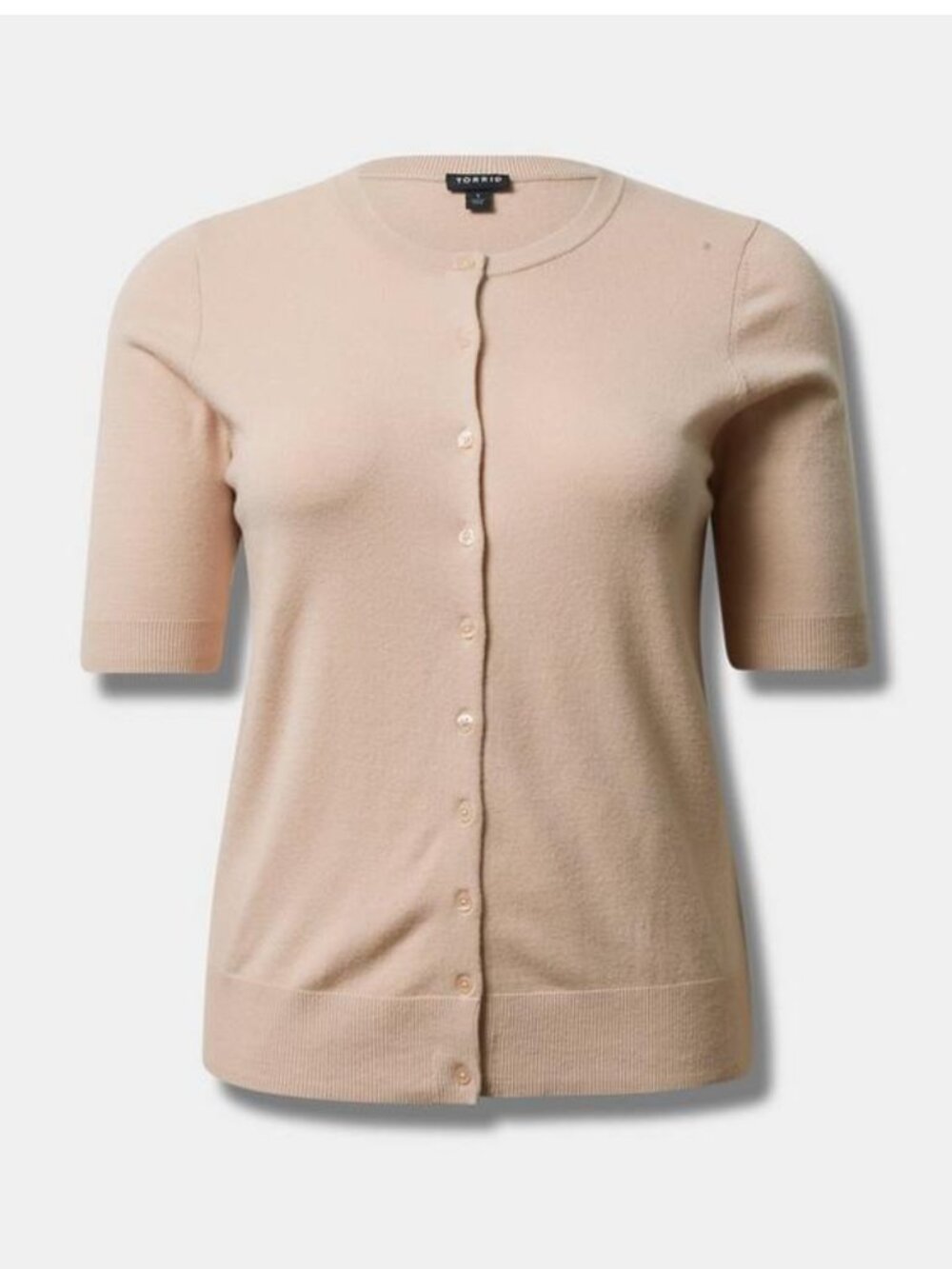 NWT Torrid Everyday Soft Short Sleeve Crewneck Cardigan Sweater Size 1 (1X)
